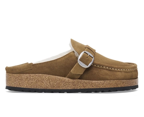 BIRKENSTOCK BUCKLEY SHEARLING NARROW FIT TEA